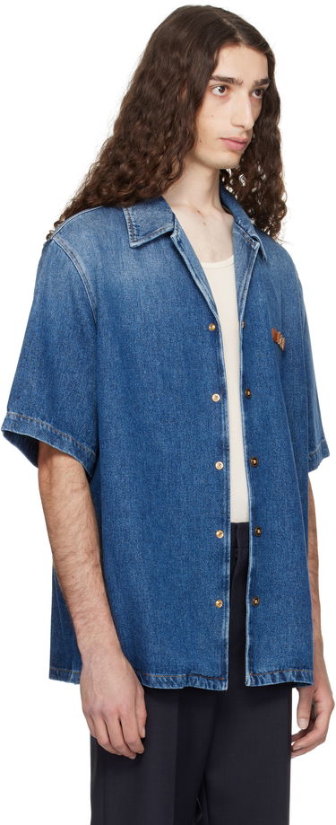 Košeľa Versace Versace Medusa Biggie Denim Shirt Modrá | 1020702_1A15015, 1