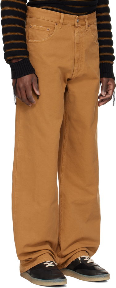 Džínsy Maison Margiela MM6 Maison Margiela Canvas Trousers Hnedá | SH0LA0021 M35249, 1