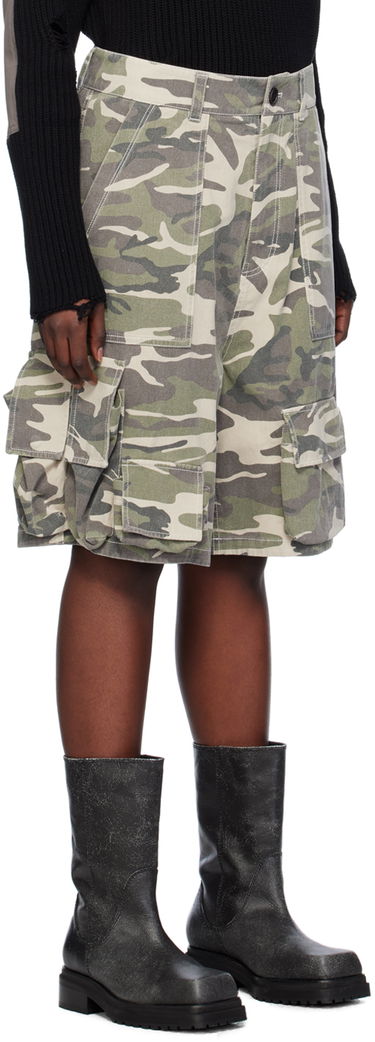 Šortky We11done We11done Camo Cargo Shorts Zelené | WD-PT0-24-207-M-BG, 1