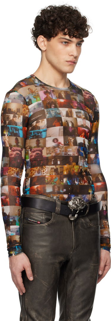 Tričko Diesel Photo Print Long Sleeve T-Shirt Rôznofarebný | A16475-0IQAK-9XXA, 1