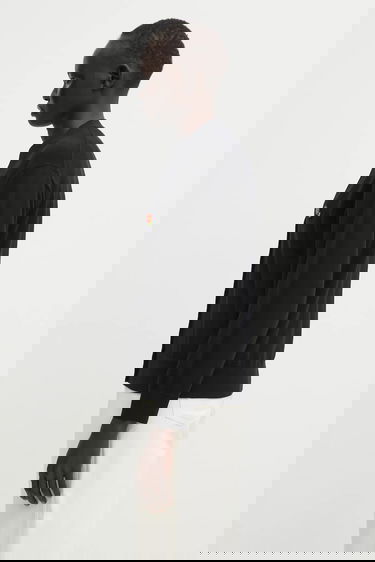 Sveter KENZO Pop Lightweight Wool V-Neck Cardigan with Embroidered Flower Čierna | FF52CA4833LB.99J, 1