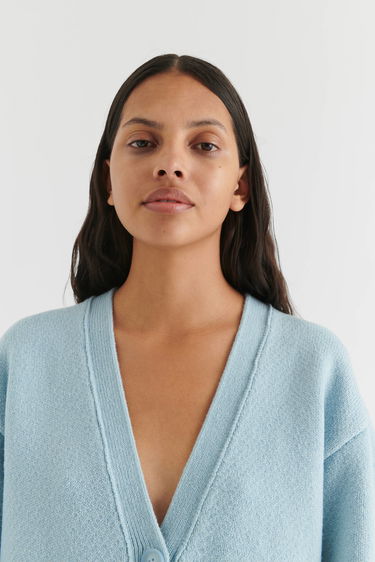 Sveter AXEL ARIGATO Memory Relaxed Cardigan Modrá | A0443008, 5