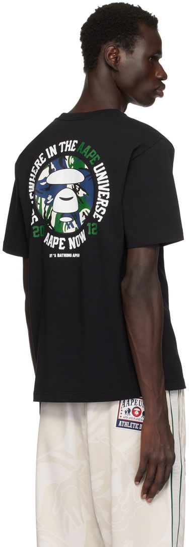 Tričko AAPE by A Bathing Ape AAPE by A Bathing Ape Logo Short Sleeve T-Shirt Čierna | AAPTEM1562XXNBKX, 2