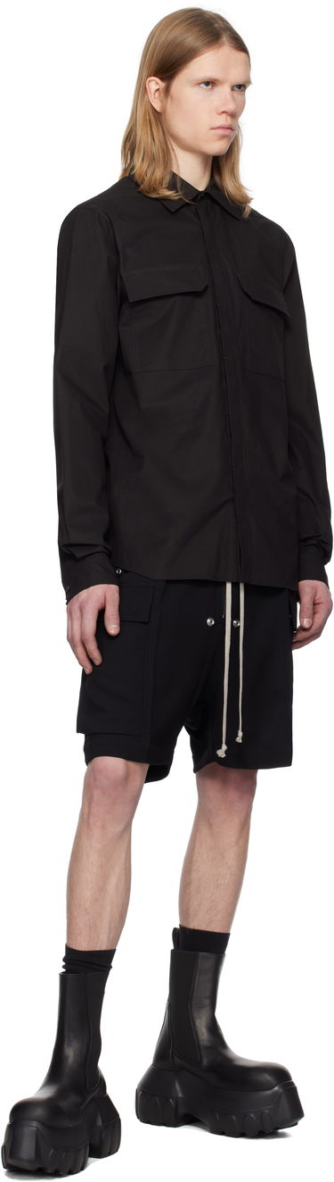 Košeľa Rick Owens Rick Owens Hollywood Work Shirt Čierna | RU01E5291 P, 3