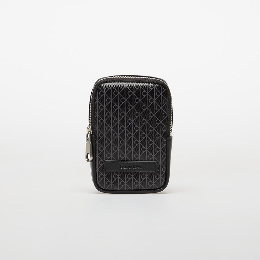 Ľadvinka CALVIN KLEIN Calvin Klein Coated Phone Bag With Monogram Print Čierna | LV04D1081G UB1