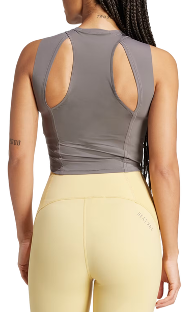 Tielko adidas Originals Adidas Elev HIIT Cropped Training Tank Top Šedá | it7432, 1