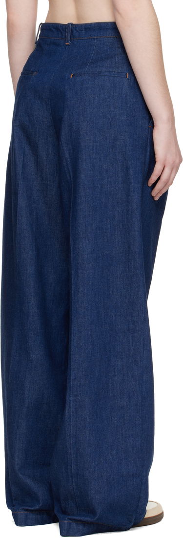 Džínsy A.P.C. Pleated Wide-Leg Jeans Modrá | COHMJ-F08510, 2