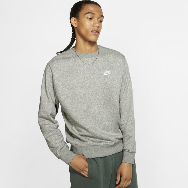 Mikina Nike Sportswear Club French Terry Crew Šedá | BV2666-063, 0