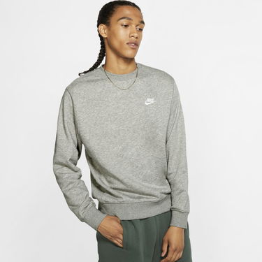 Mikina Nike Sportswear Club French Terry Crew Šedá | BV2666-063, 0