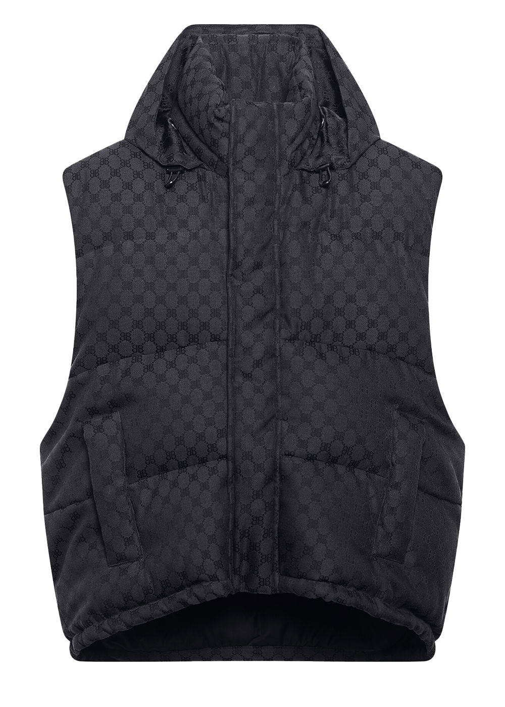 Sveter Gucci Balenciaga x The Hacker Project Hacker Cocoon Puffer Vest Čierna | 681886TLO531269, 0
