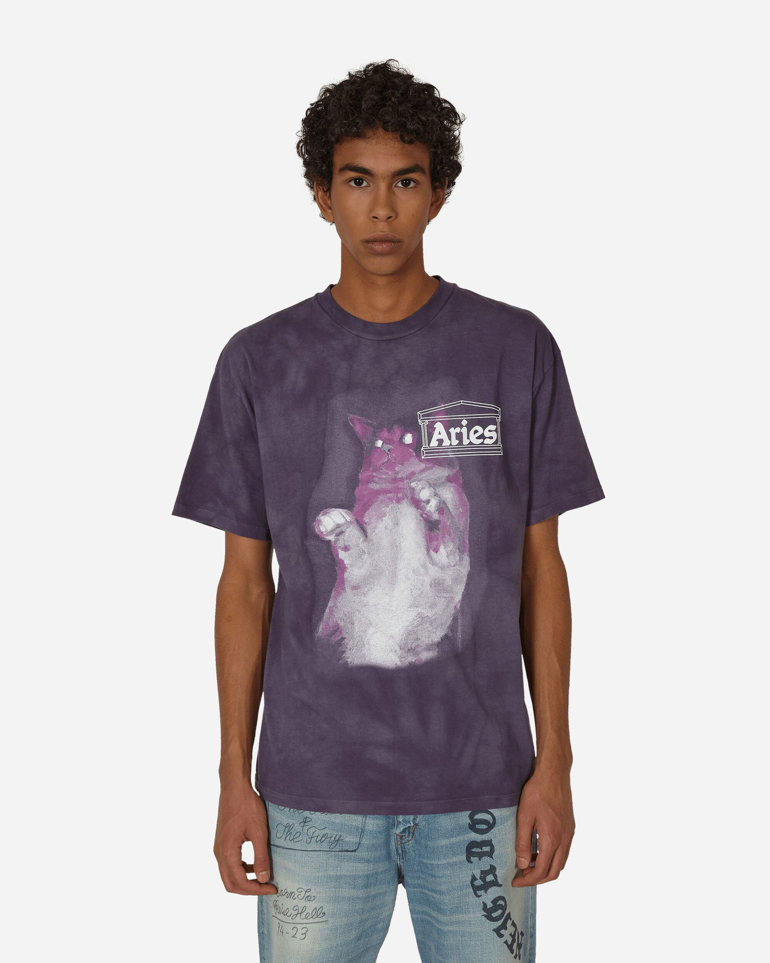 Tričko Aries Catseyes T-Shirt Fialová | FUAR60014 PRL, 0