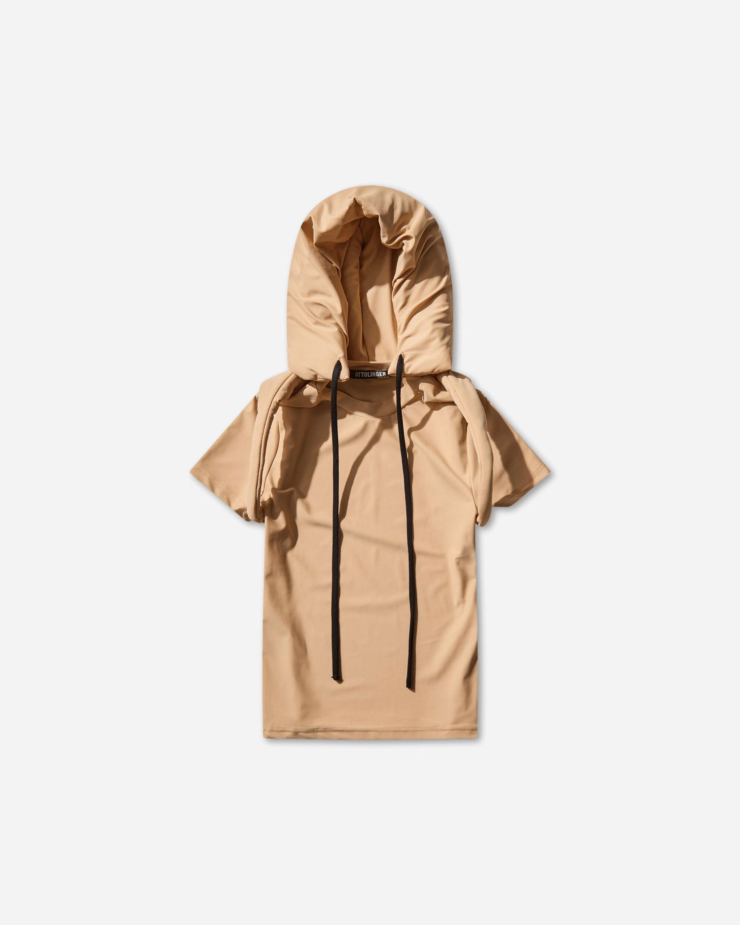 Tričko Ottolinger Padded Hood T-Shirt Béžová | 10210670402 1, 1