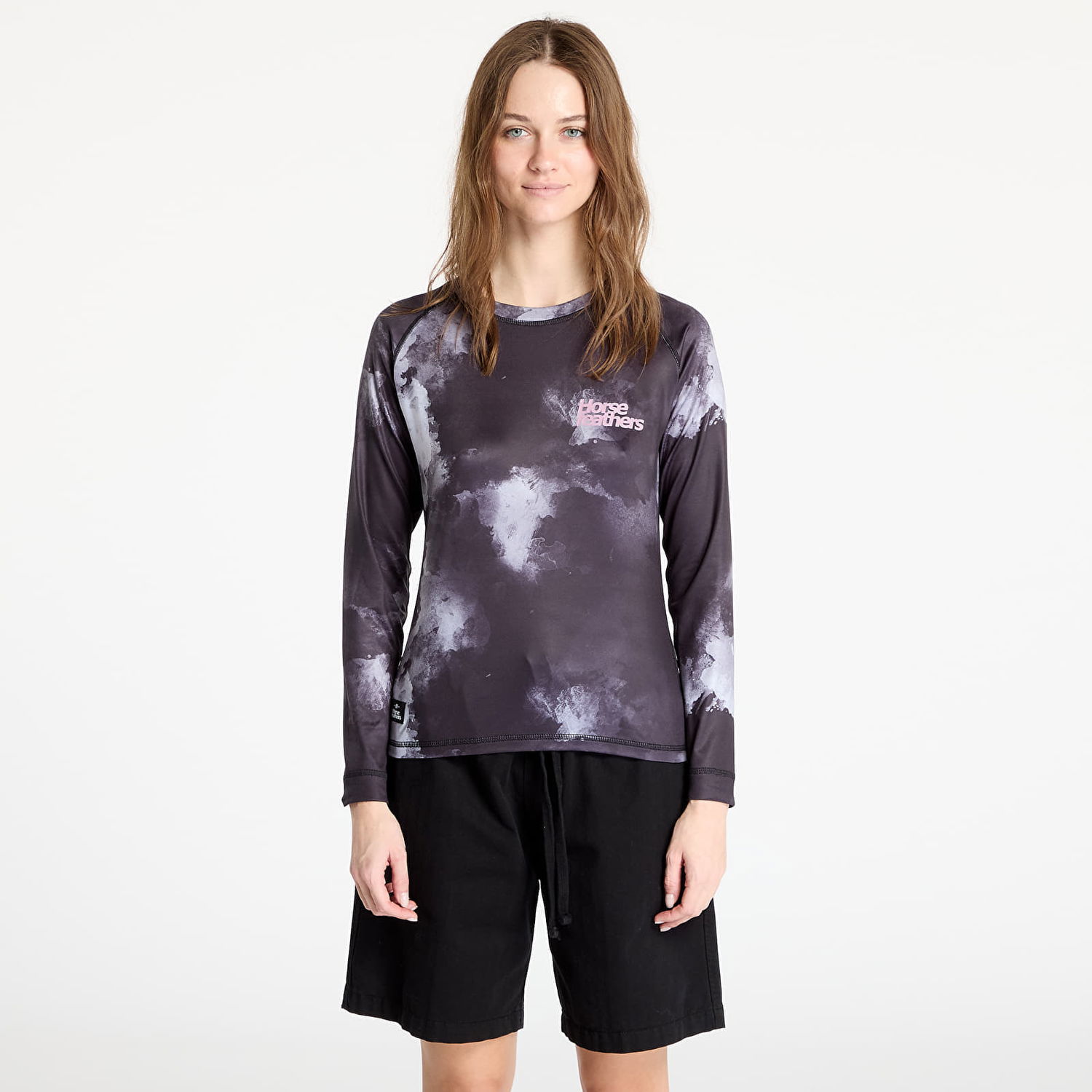 Tričko Horsefeathers Horsefeathers Deco Long Sleeve Bike Jersey Čierna | TW041C, 0