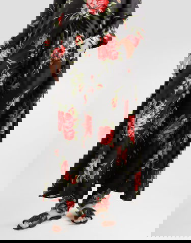 Nohavice Dolce & Gabbana Rose Bouquet-print Vanity Twill Trousers Collection Rôznofarebný | FTDIATIS11GHN5ZN, 3