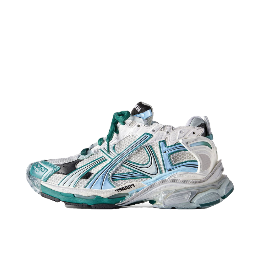 Tenisky a topánky Balenciaga Runner "White Green Blue" Modrá | 772774W3RMU9034