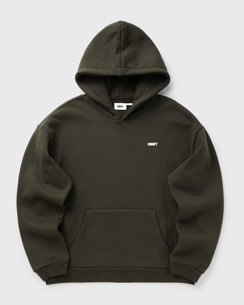 Mikina OBEY Obey Bold Icon Extra Heavy Hoodie Zelené | 112470244-RSI