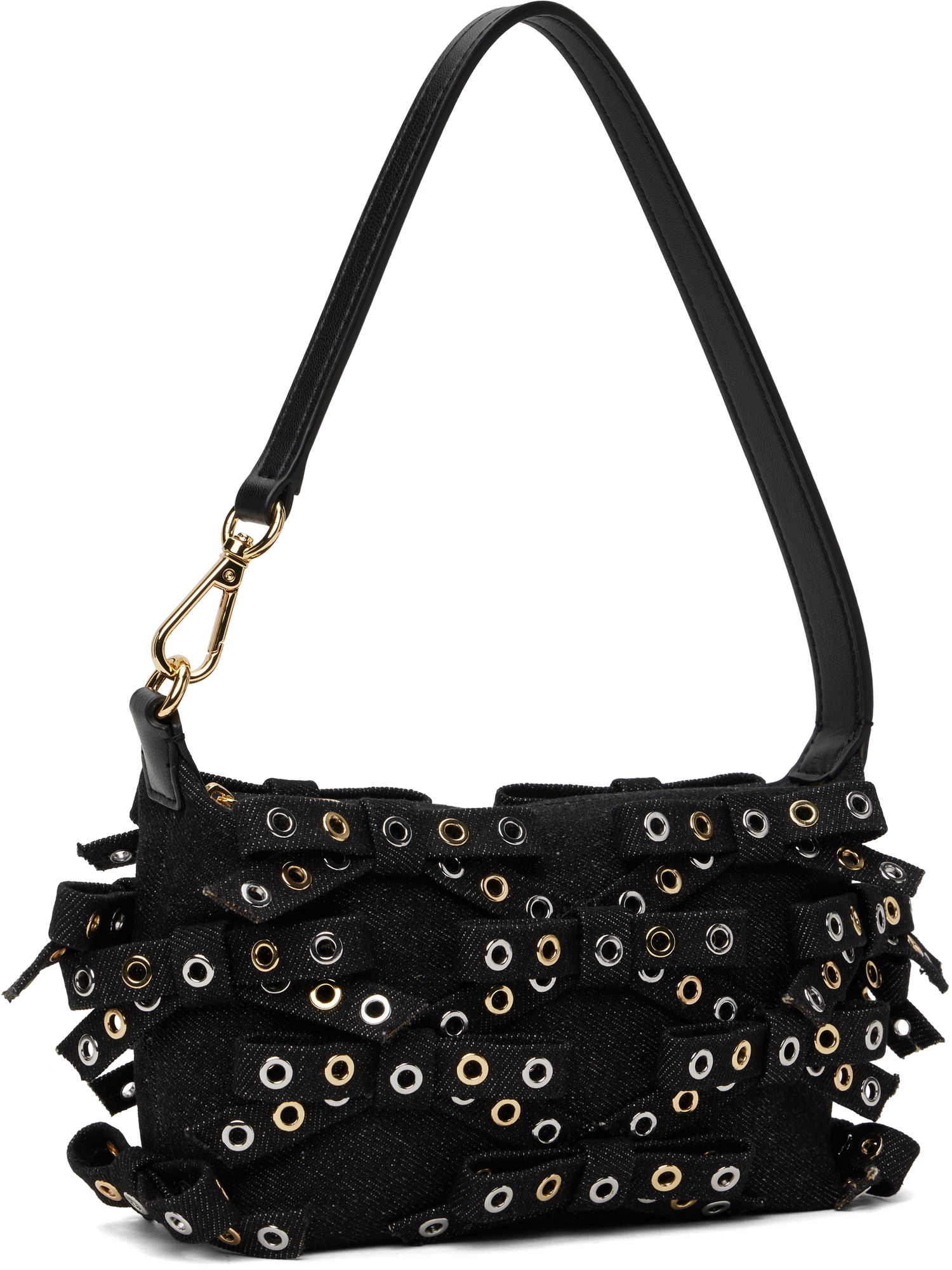 Kabelka GANNI GANNI Denim Butterfly Pouch Bow Bag Čierna | A6625, 1