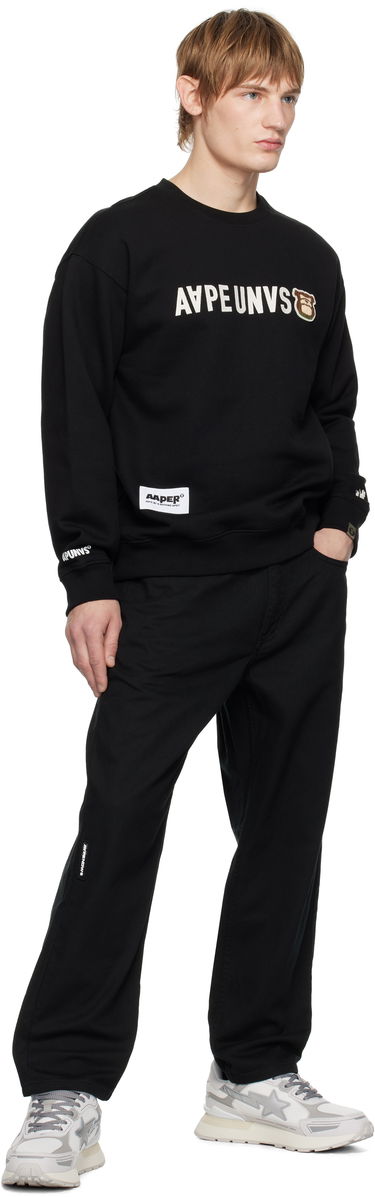 Cargo nohavice AAPE by A Bathing Ape AAPE by A Bathing Ape 'AAPE NOW' Jeans Čierna | AAPJNMB623XXNBKX, 3