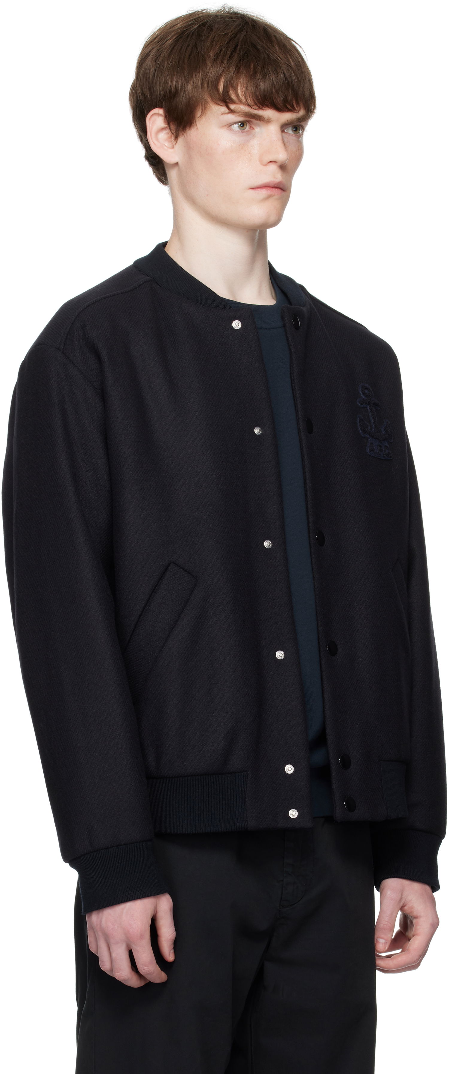 Bomber bunda A.P.C. A.P.C. Micka Wool Bomber Jacket Čierna | WVBDE-M32010, 1