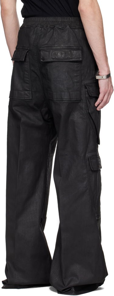 Cargo nohavice Rick Owens Rick Owens DRKSHDW Hollywood Double Cargo Jumbo Belas Denim Pants Čierna | DU01E3398 SBW, 2