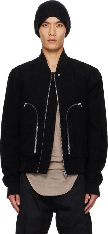 Bomber bunda Rick Owens Rick Owens Bauhaus Flight Jacket Čierna | RU02E1749 WBD, 0