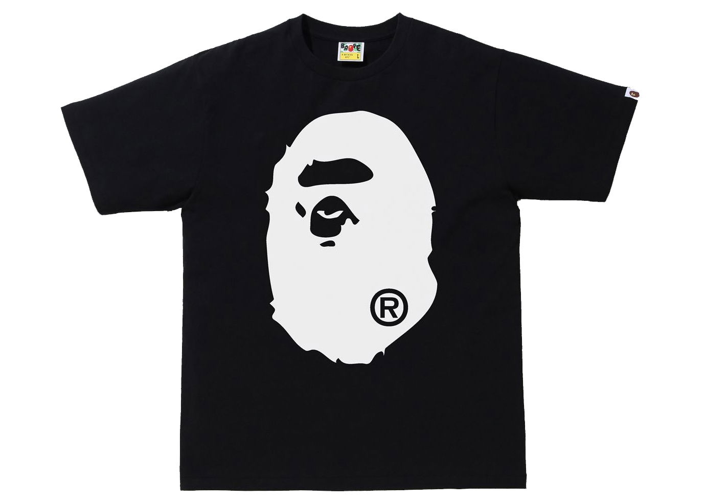 Tričko BAPE Bicolor Big Ape Head Tee Čierna | 1I30-110-026/1I80-110-020, 0