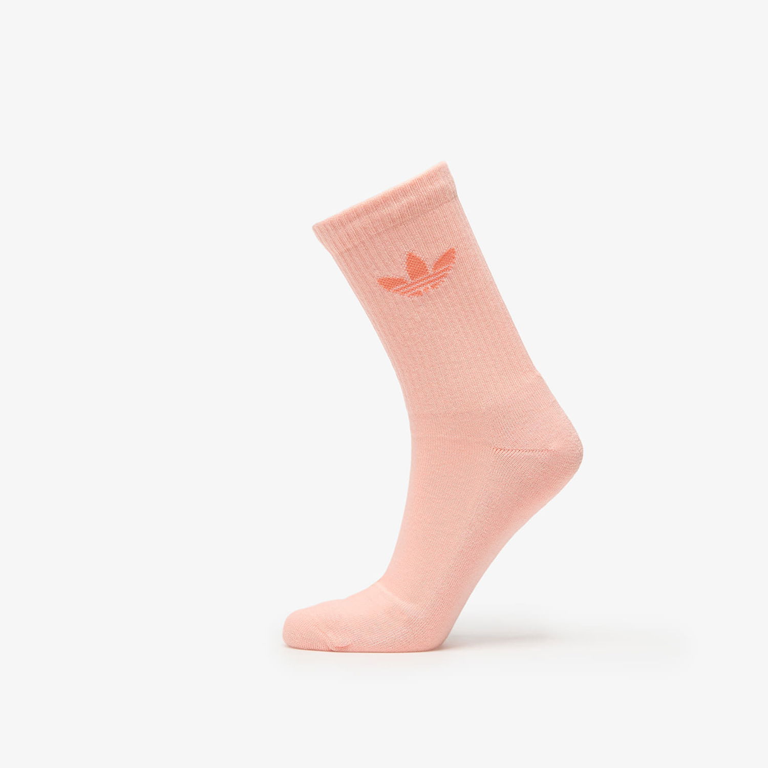 Ponožky adidas Originals Trefoil Crew Sock Cushion 6-Pack Silver Green/ Glow Pink/ Powder Yellow Rôznofarebný | JI9505, 1