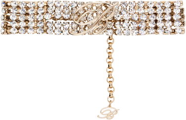 Náramok Blumarine Blumarine Rhinestone 'B' Choker Metalická | P522W325A, 0