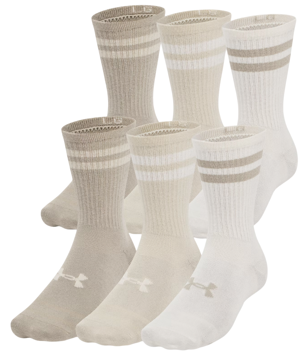 Ponožky Under Armour Under Armour Essential 6-Pack Crew Socks Béžová | 1387058-279, 0
