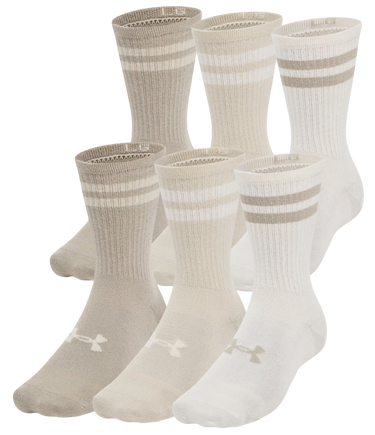 Ponožky Under Armour Under Armour Essential 6-Pack Crew Socks Béžová | 1387058-279, 0