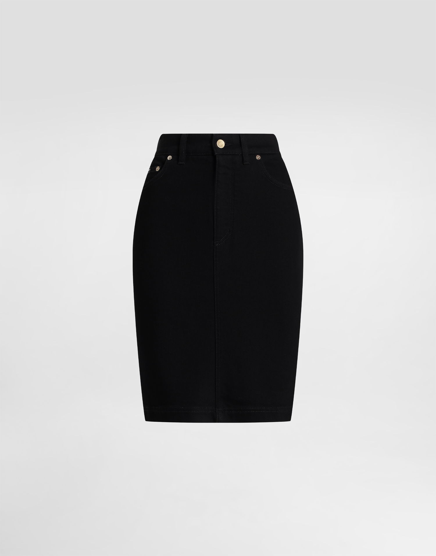 Sukňa Dolce & Gabbana Dolce & Gabbana Denim Midi Skirt Čierna | F4C14DG8MM5S9001, 0