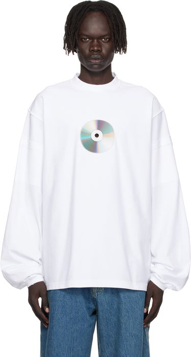 Tričko VETEMENTS Vetements CD Reworked Long Sleeve T-Shirt Biela | UH76LS780W, 0