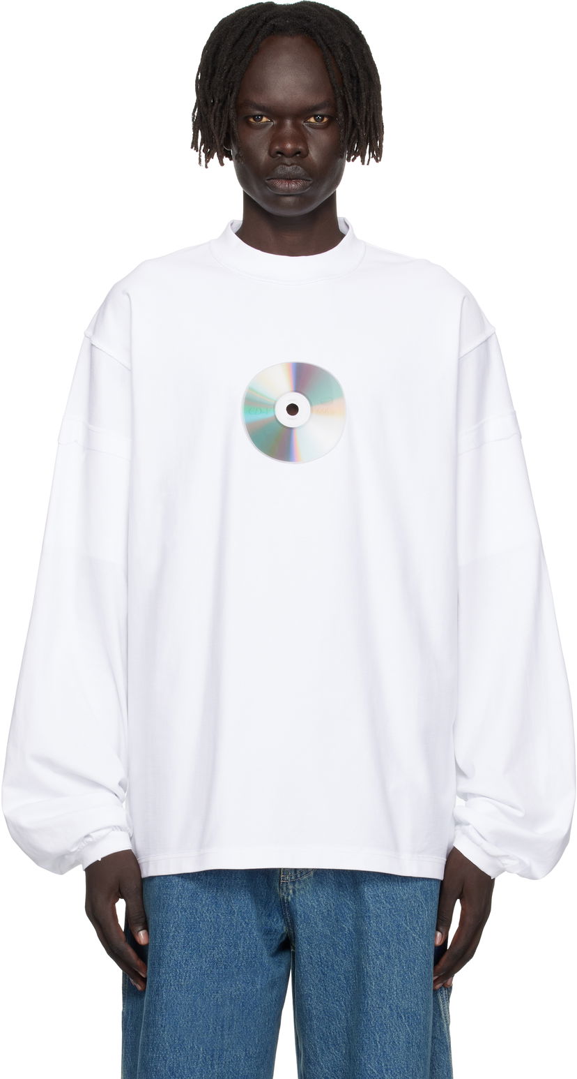 Tričko VETEMENTS Vetements CD Reworked Long Sleeve T-Shirt Biela | UH76LS780W