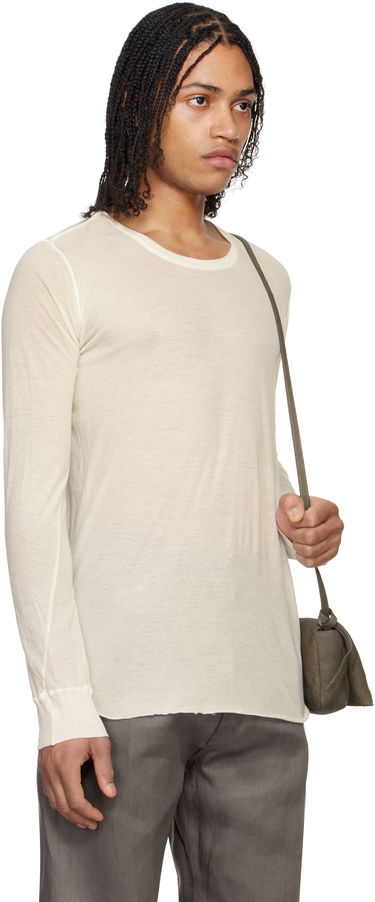Tričko Rick Owens Rick Owens Hollywood Basic Long Sleeve T-Shirt Béžová | RU01E5252 UC, 1