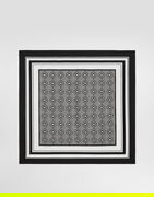 Dolce & Gabbana Silk Pocket Square with Geometric DG Logo Pattern Onesize