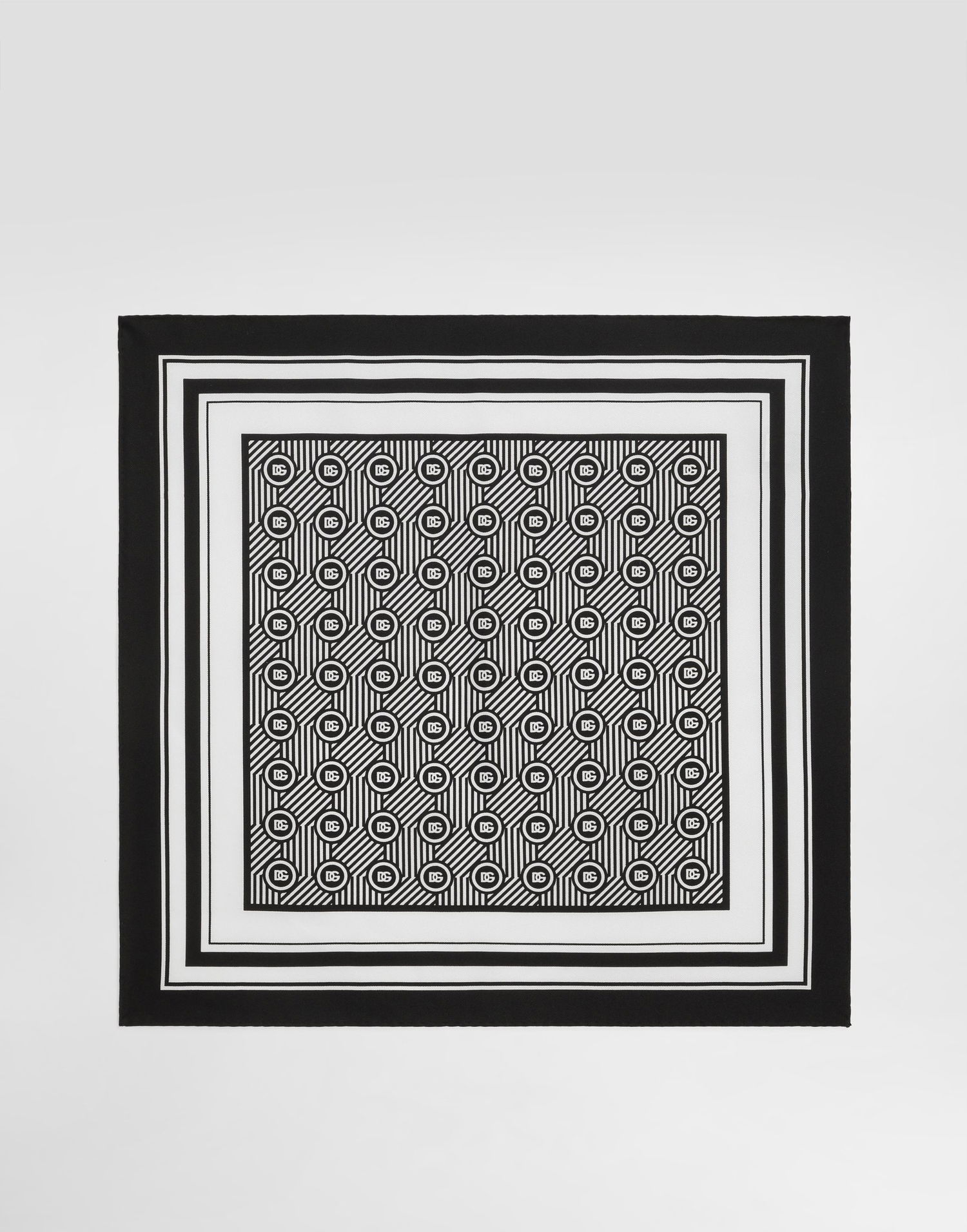 Šál Dolce & Gabbana Dolce & Gabbana Silk Pocket Square with Geometric DG Logo Pattern Onesize Rôznofarebný | GR412EG0WUYHH8RN, 0