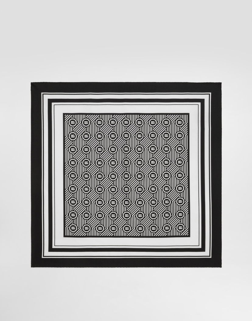 Šál Dolce & Gabbana Dolce & Gabbana Silk Pocket Square with Geometric DG Logo Pattern Onesize Rôznofarebný | GR412EG0WUYHH8RN