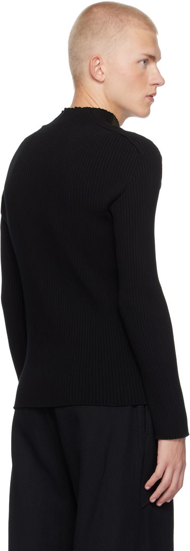 Sveter Courrèges Contrast Frame Rib Knit Turtleneck Zelené | 324MPU184FI0001, 2