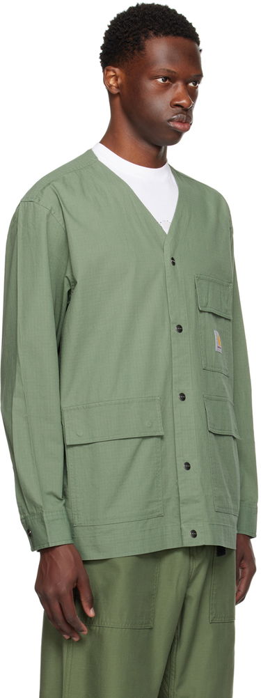 Sveter Carhartt WIP Buttoned Workwear Jacket Čierna | I033020, 4