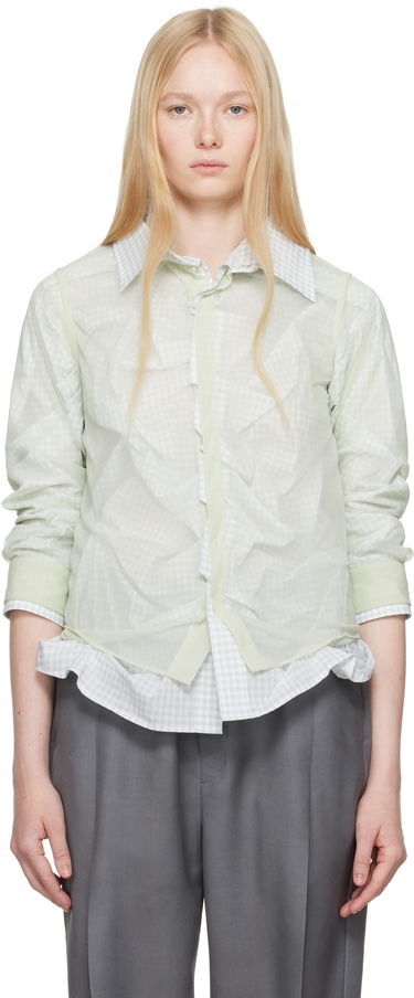 Košeľa Maison Margiela Maison Margiela Layered Gingham Shirt Zelené | S51DT0016 MTJ024, 0