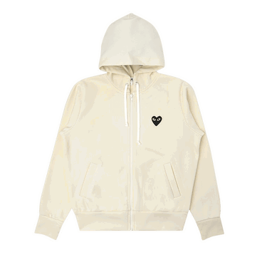 Mikina Comme des Garçons PLAY Big Black Heart Hoodie Béžová | AZ T253 051 3, 0