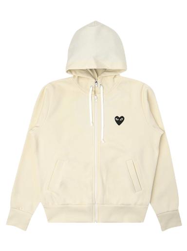 Mikina Comme des Garçons PLAY Big Black Heart Hoodie Béžová | AZ T253 051 3