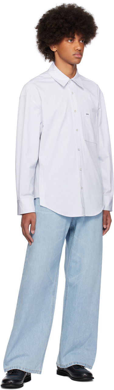 Košeľa WOOYOUNGMI WOOYOUNGMI Striped Regular Shirt Biela | W243SH08, 3