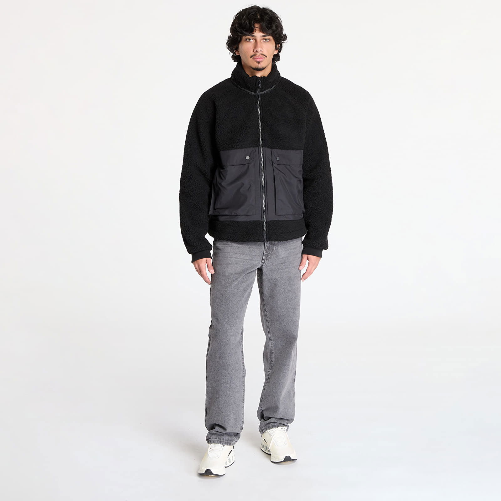 Short Raglan Sherpa Jacket