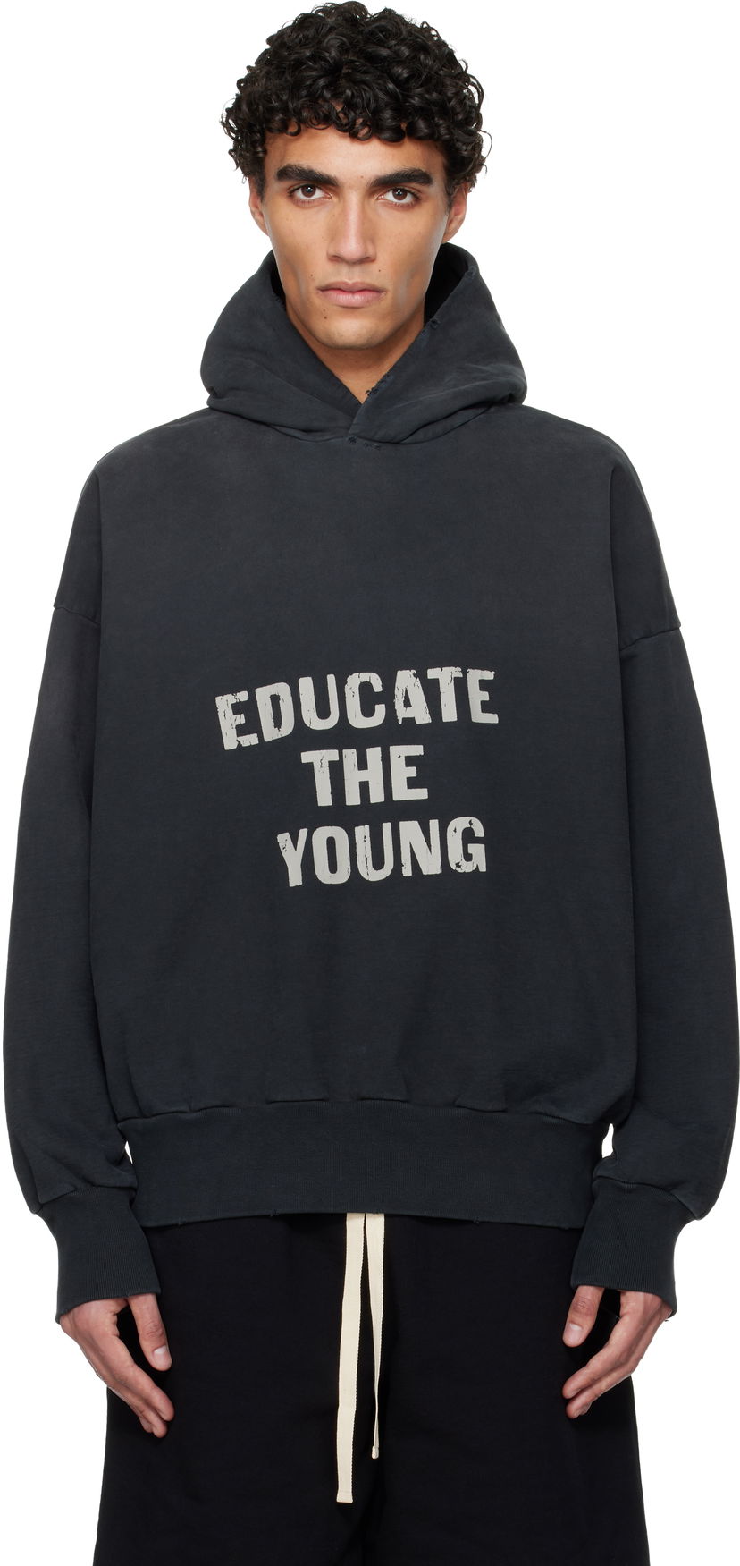 Mikina Fear of God Educate The Young Hoodie Čierna | FG25FW12-12110BHF-001