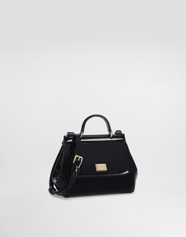 Kabelka Dolce & Gabbana Dolce & Gabbana Mini Sicily Patent Leather Bag Čierna | EB0003A106780658, 1