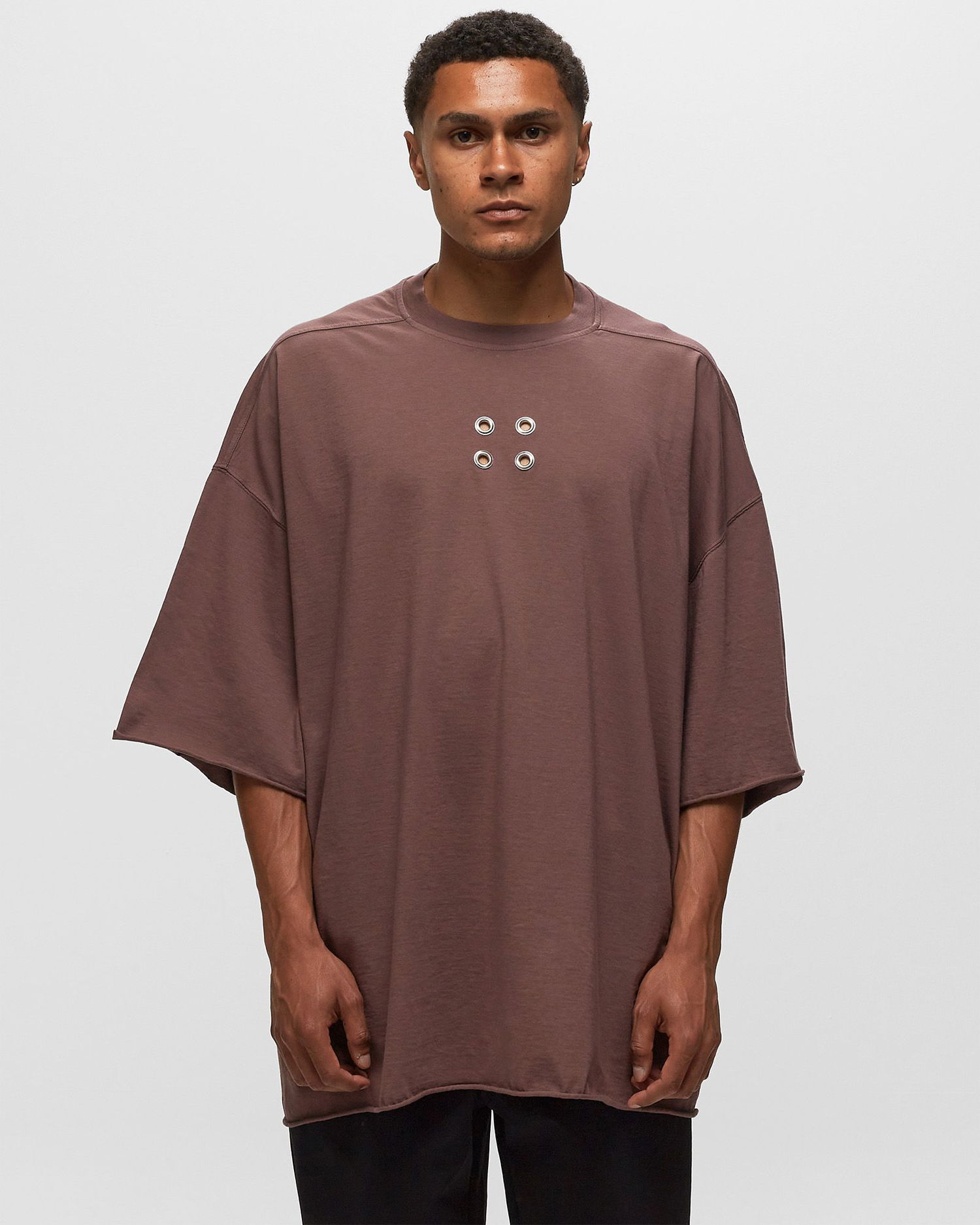 Tričko Rick Owens DRKSHDW KNIT T-SHIRT - TOMMY T Fialová | DU02C5259, 1