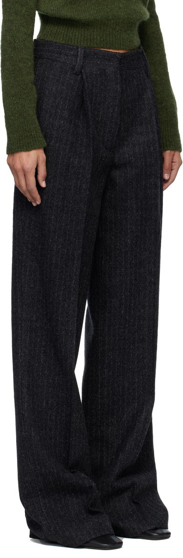 Nohavice Dries Van Noten Dries Van Noten Pinstripe Pleated Wool Trousers Šedá | 252-010922-2042, 1