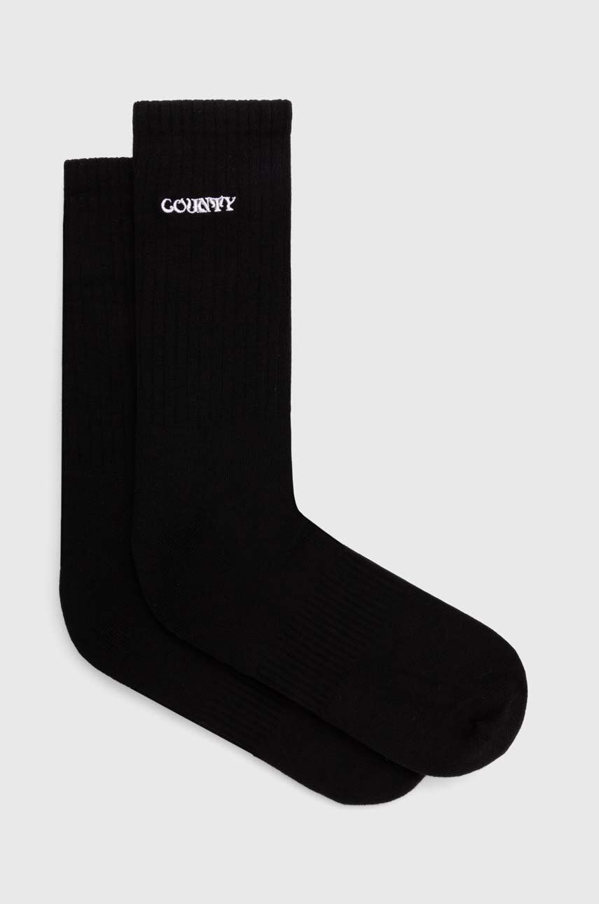 Ponožky Marcelo Burlon Manifesto Logo Shorts Socks Čierna | CMRA015S24KNI0021001, 0