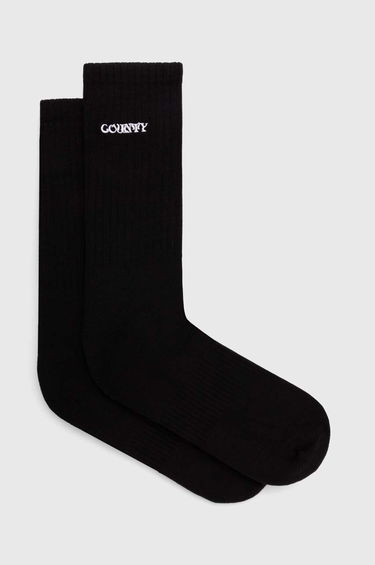 Ponožky Marcelo Burlon Manifesto Logo Shorts Socks Čierna | CMRA015S24KNI0021001, 0